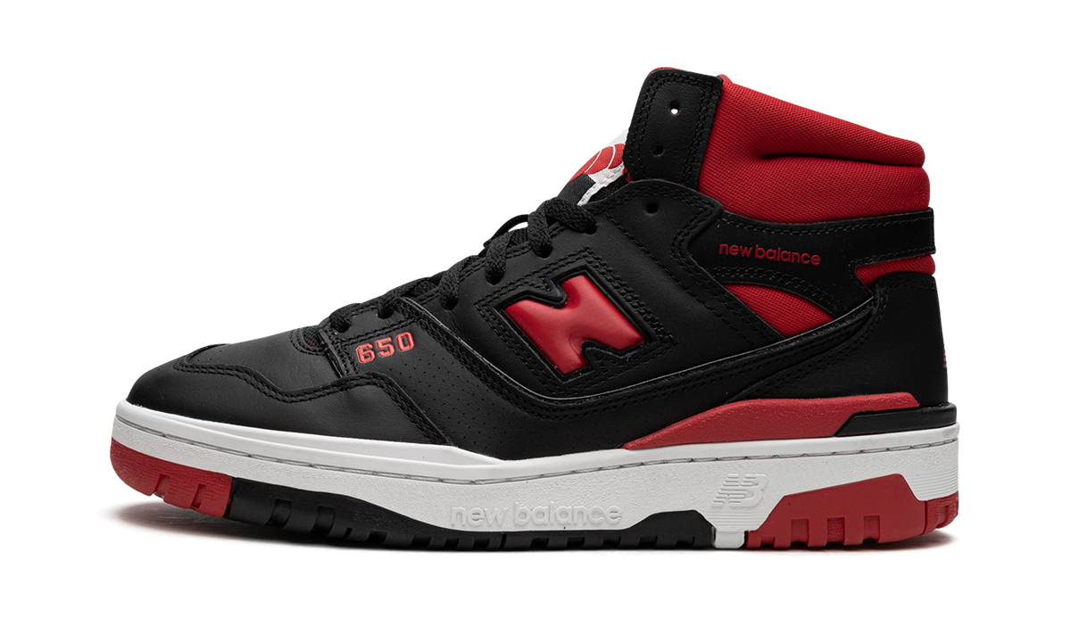 Overkicks - New Balance 650R Black Red (BB650RBR) - vista lateral