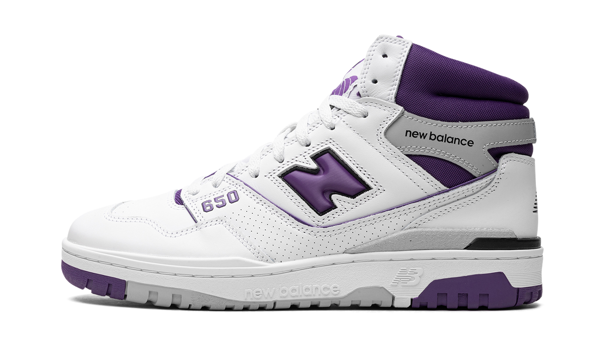 Overkicks - New Balance 650R White Interstellar Purple (BB650RCF) - vista lateral