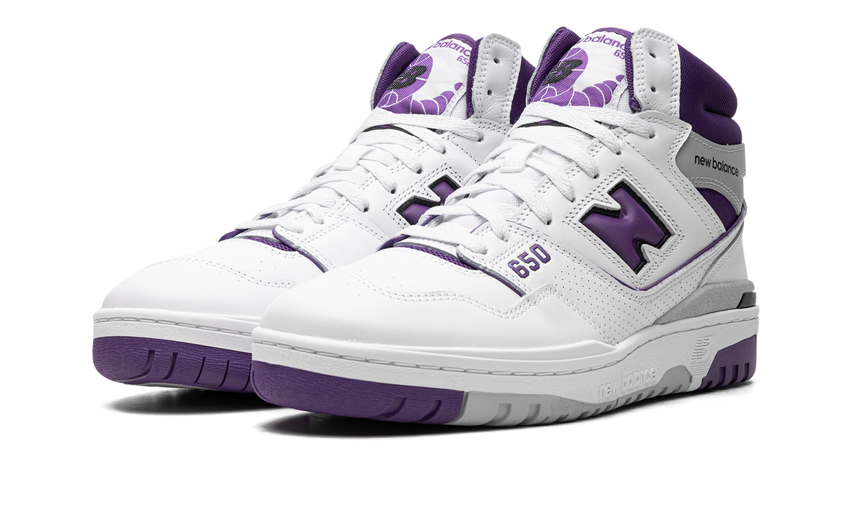 Overkicks - New Balance 650R White Interstellar Purple (BB650RCF) - vista trasera