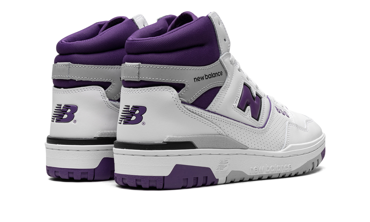 Overkicks - New Balance 650R White Interstellar Purple (BB650RCF) - par completo