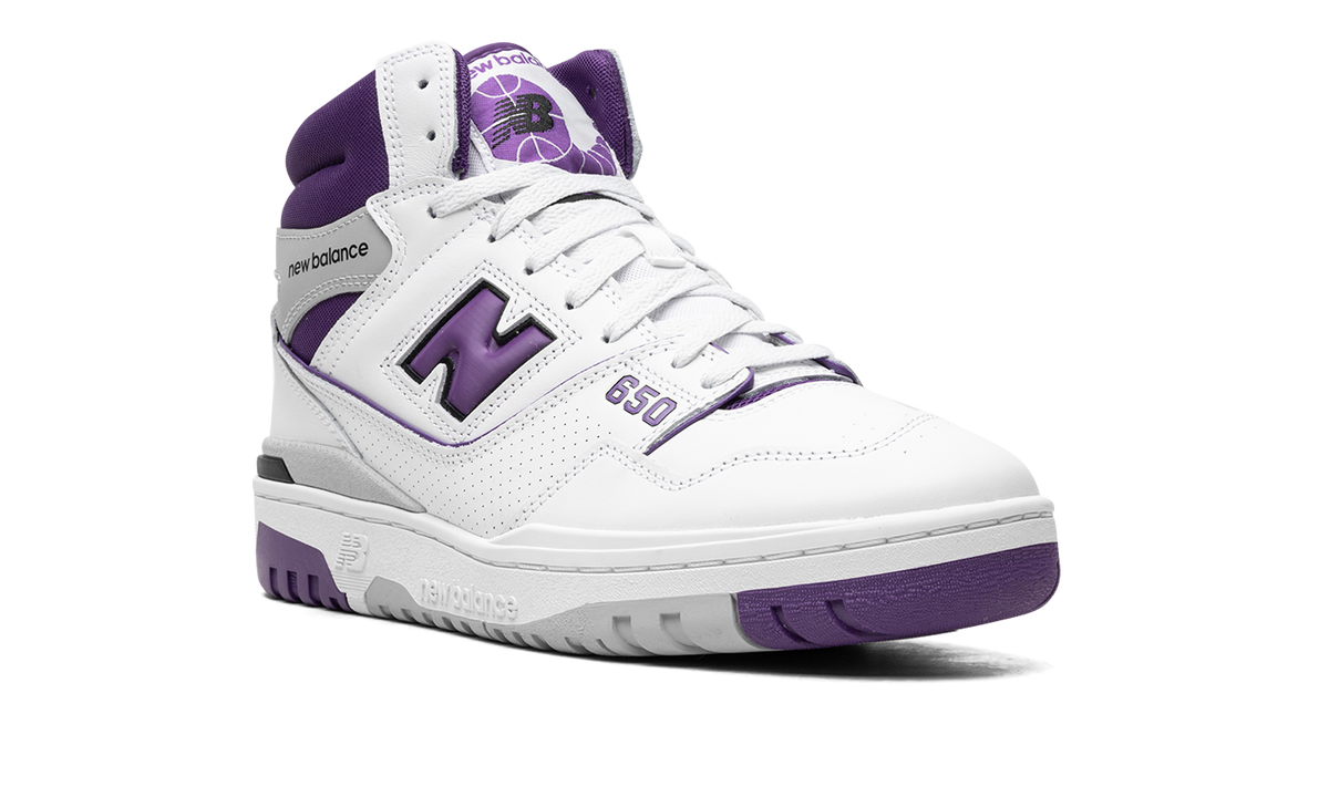 Overkicks - New Balance 650R White Interstellar Purple (BB650RCF) - detalle lateral interior