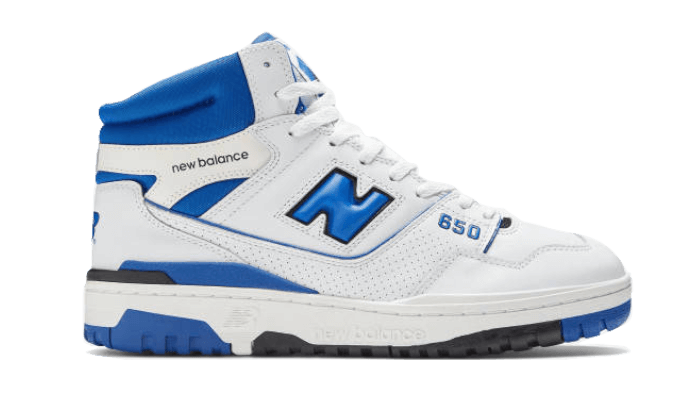 Overkicks - New Balance 650R White Royal Blue (BB650RWN) - vista superior