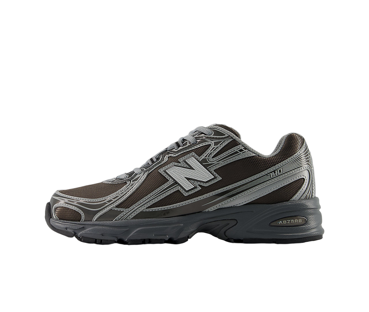 Overkicks - New Balance 740 Black Metallic (U7407YI) - vista lateral