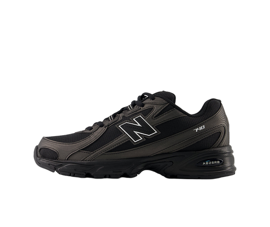 Overkicks - New Balance 740 Black Silver Metallic (U740BS2) - vista lateral