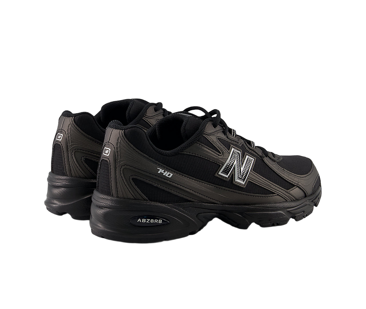 Overkicks - New Balance 740 Black Silver Metallic (U740BS2) - par completo