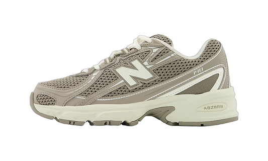 Overkicks - New Balance 740 Bungee Lace Brown Beige (GS) (GR740SA) - vista lateral