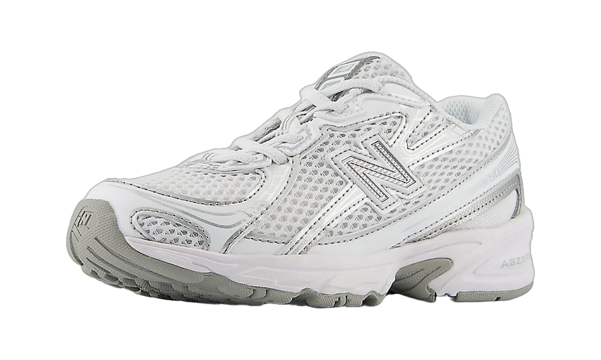 Overkicks - New Balance 740 Bungee Lace White Silver Metallic (PS) (PZ740WM) - imagen 2