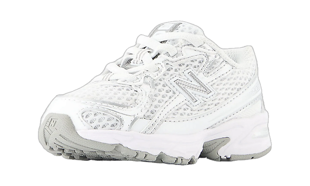 Overkicks - New Balance 740 Bungee Lace White Silver Metallic (TD) (IZ740WM) - imagen 2