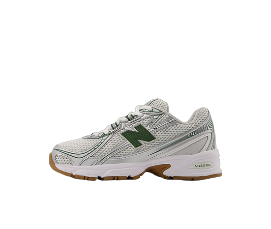 Overkicks - New Balance 740 Silver Metalic Dark Alpine Green (GS) (GR740SF) - vista lateral