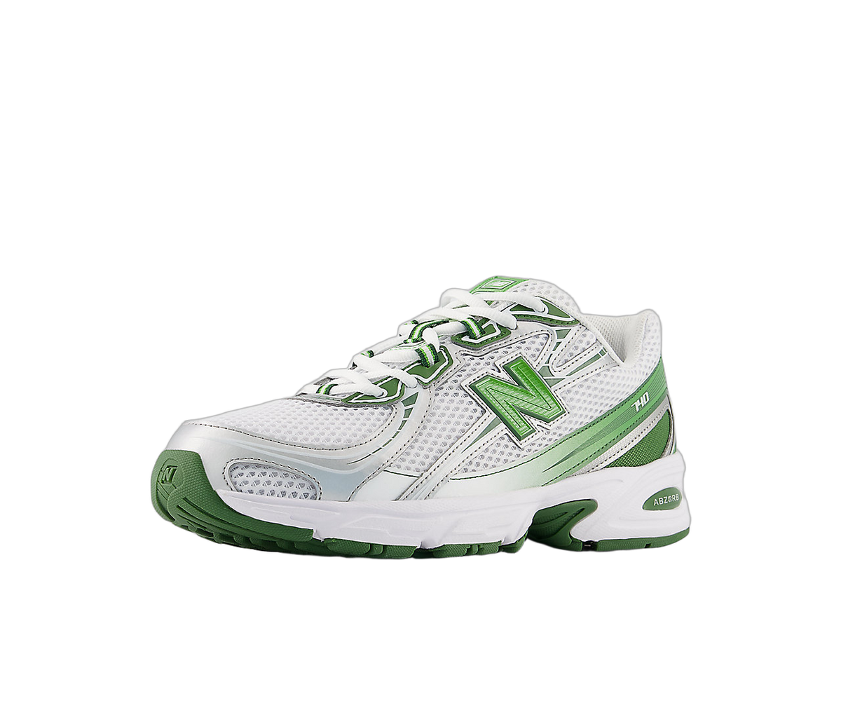 Overkicks - New Balance 740 White Alpine Green Silver Metallic (U740GH2) - vista trasera