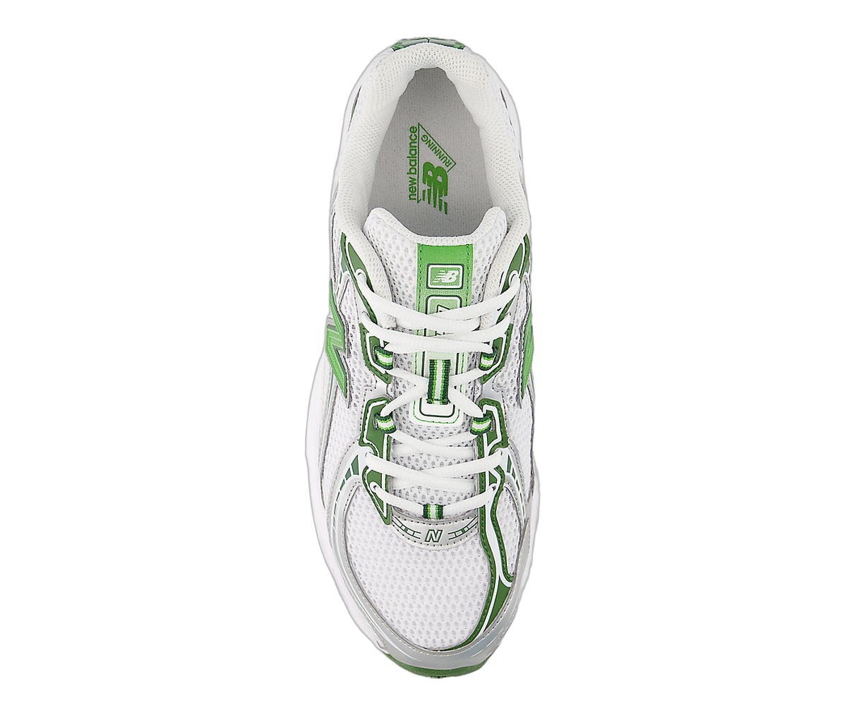 Overkicks - New Balance 740 White Alpine Green Silver Metallic (U740GH2) - par completo