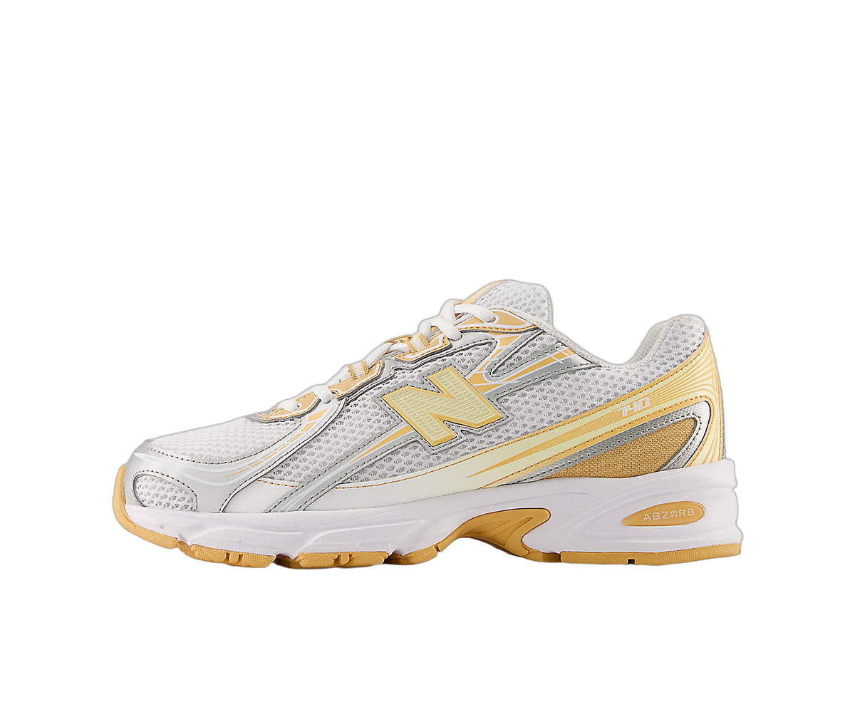 Overkicks - New Balance 740 White Indoor Court Ash Wood (U740NH2) - vista lateral