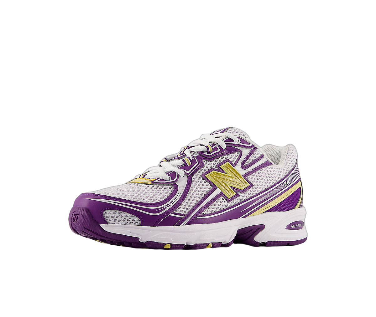 Overkicks - New Balance 740 White Purple Yellow (U740PV2) - vista trasera