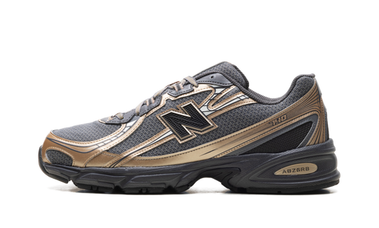 Overkicks - New Balance 740v2 Black Castlerock Gold Metallic (U740BD2) - vista lateral