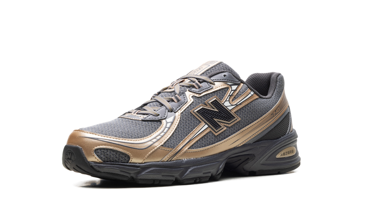 Overkicks - New Balance 740v2 Black Castlerock Gold Metallic (U740BD2) - detalle suela