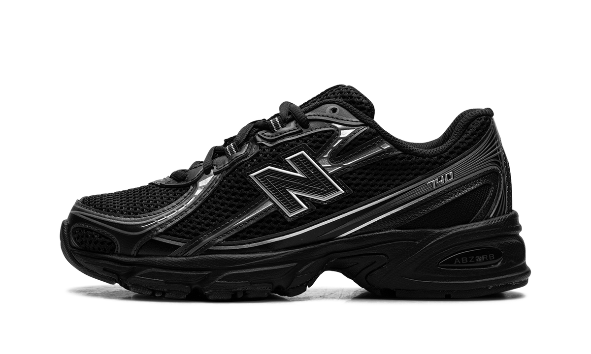 Overkicks - New Balance 740v2 Black Grey Silver (U740BM2) - vista lateral