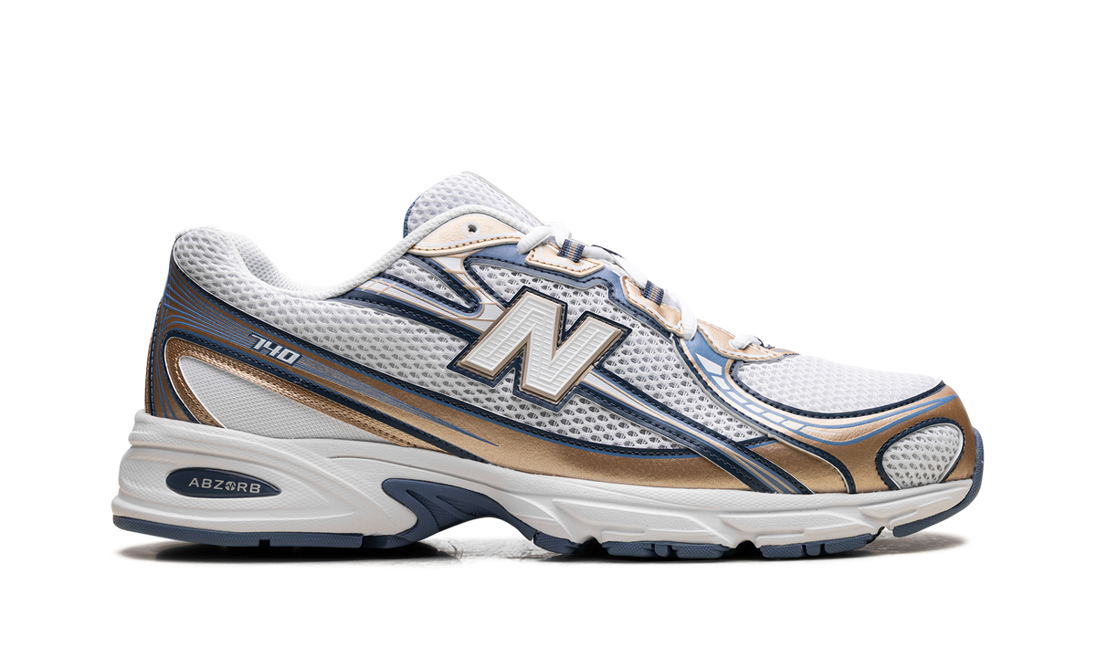 Overkicks - New Balance 740v2 Heron Blue Vintage Indigo (U740HB2) - detalle talón