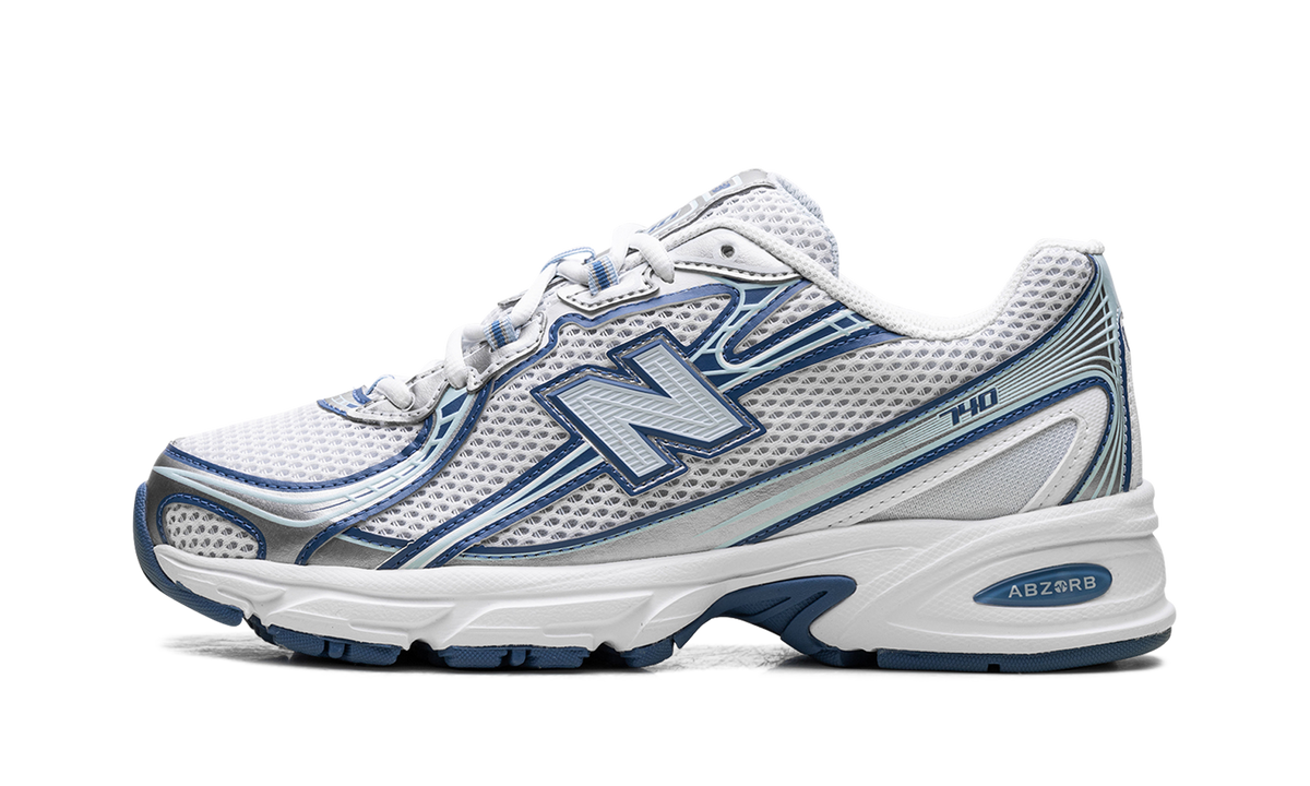 Overkicks - New Balance 740v2 White Ice Blue Sea Lime (U740LB2) - vista lateral