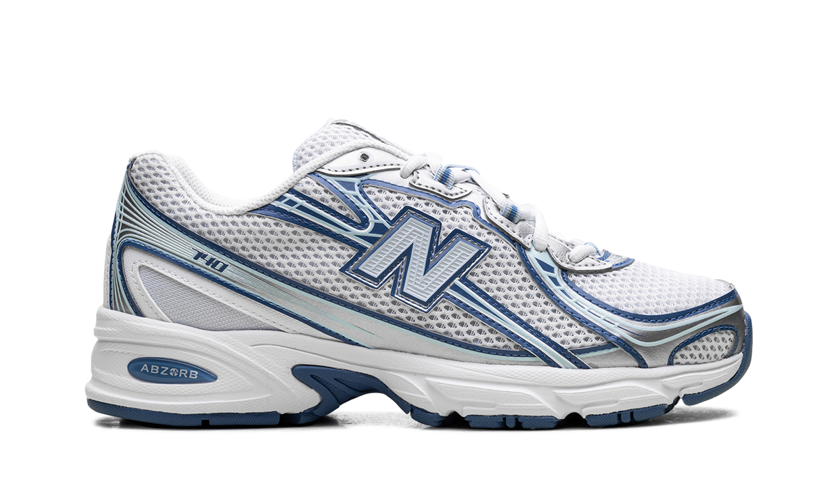 Overkicks - New Balance 740v2 White Ice Blue Sea Lime (U740LB2) - detalle talón