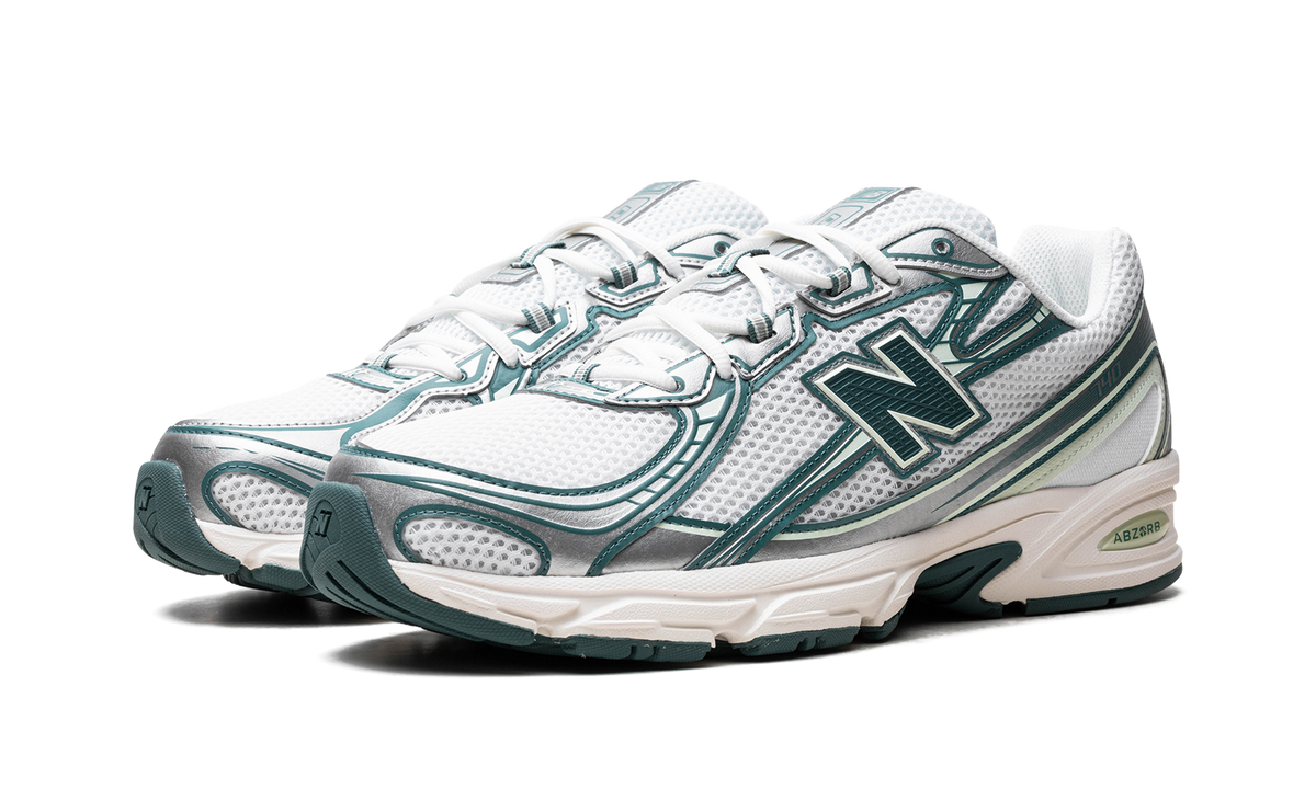 Overkicks - New Balance 740v2 White Marsh Green (U740GR2) - vista trasera
