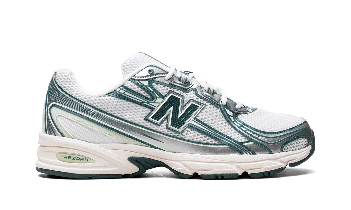 Overkicks - New Balance 740v2 White Marsh Green (U740GR2) - detalle talón