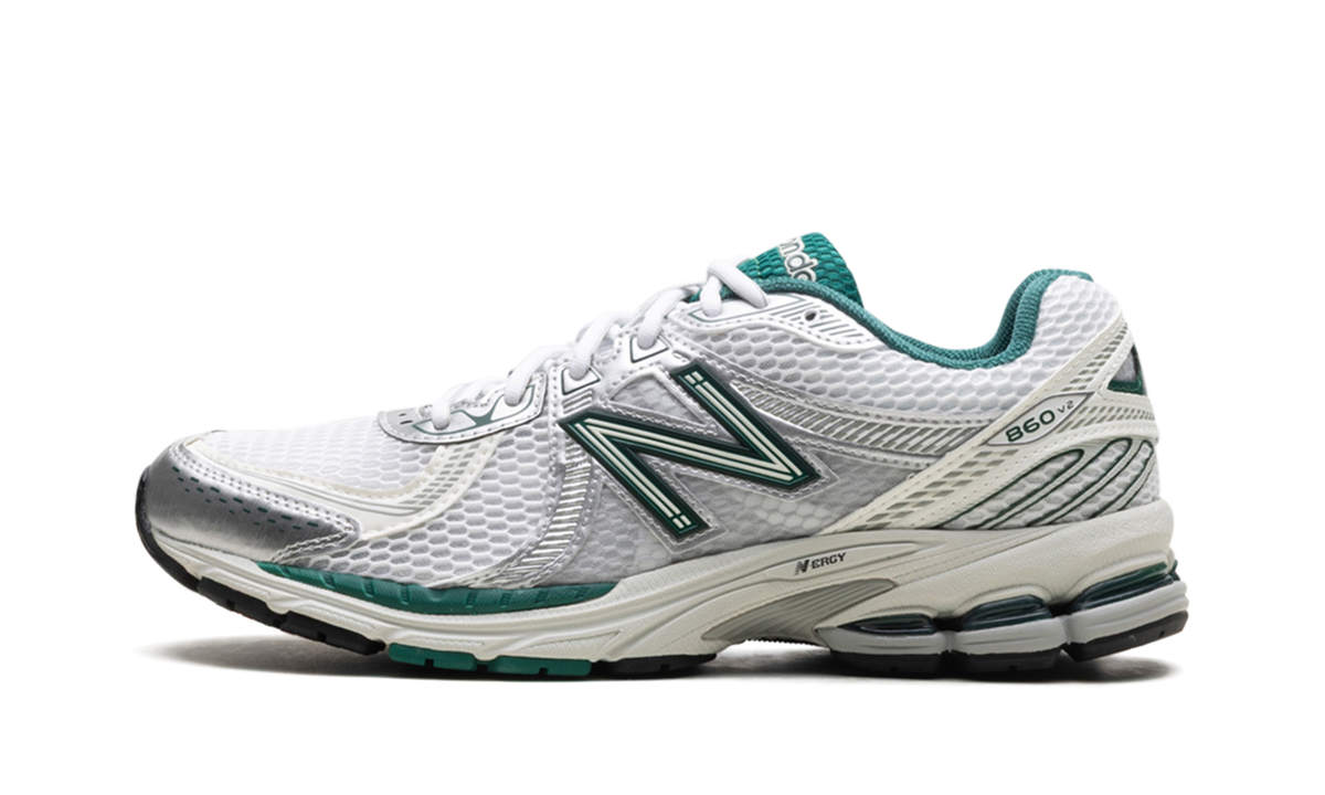 Overkicks - New Balance 860v2 Aimé Leon Dore Grey Green (ML860DC2) - vista lateral