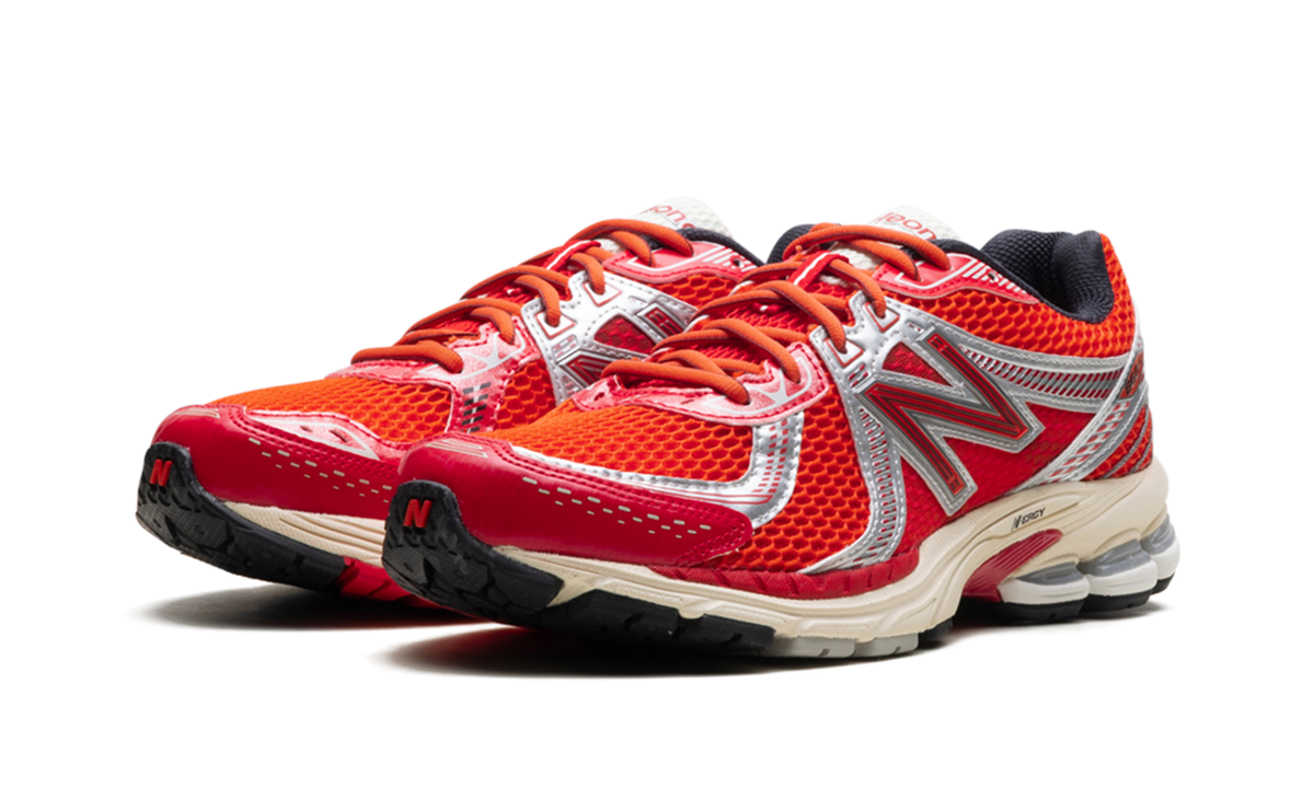Overkicks - New Balance 860v2 Aimé Leon Dore Red Grey (ML860DD2) - vista trasera