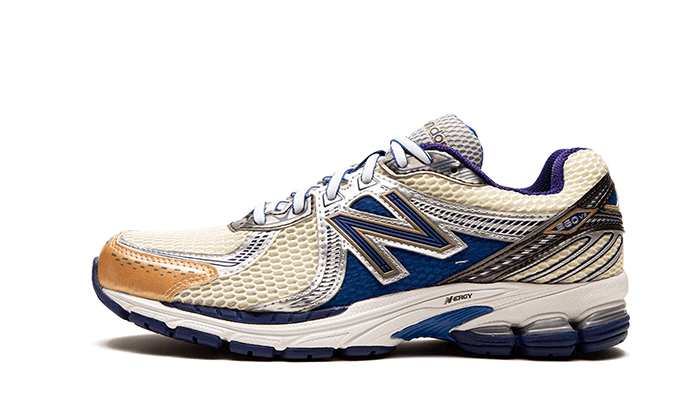 Overkicks - New Balance 860v2 Aime Leon Dore Blue (ML860AM2) - vista lateral