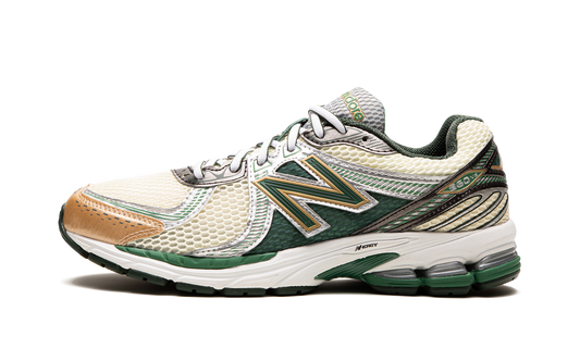 Overkicks - New Balance 860v2 Aime Leon Dore Green (ML860AL2) - vista lateral