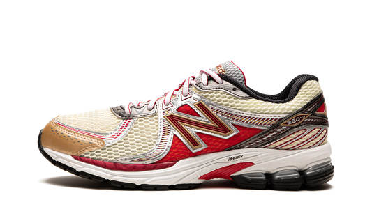 Overkicks - New Balance 860v2 Aime Leon Dore Red (ML860AD2) - vista lateral