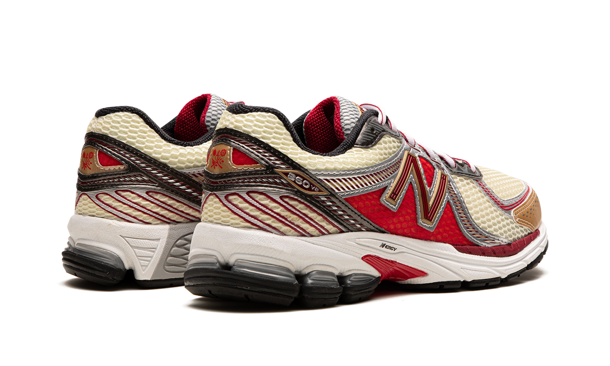 Overkicks - New Balance 860v2 Aime Leon Dore Red (ML860AD2) - par completo
