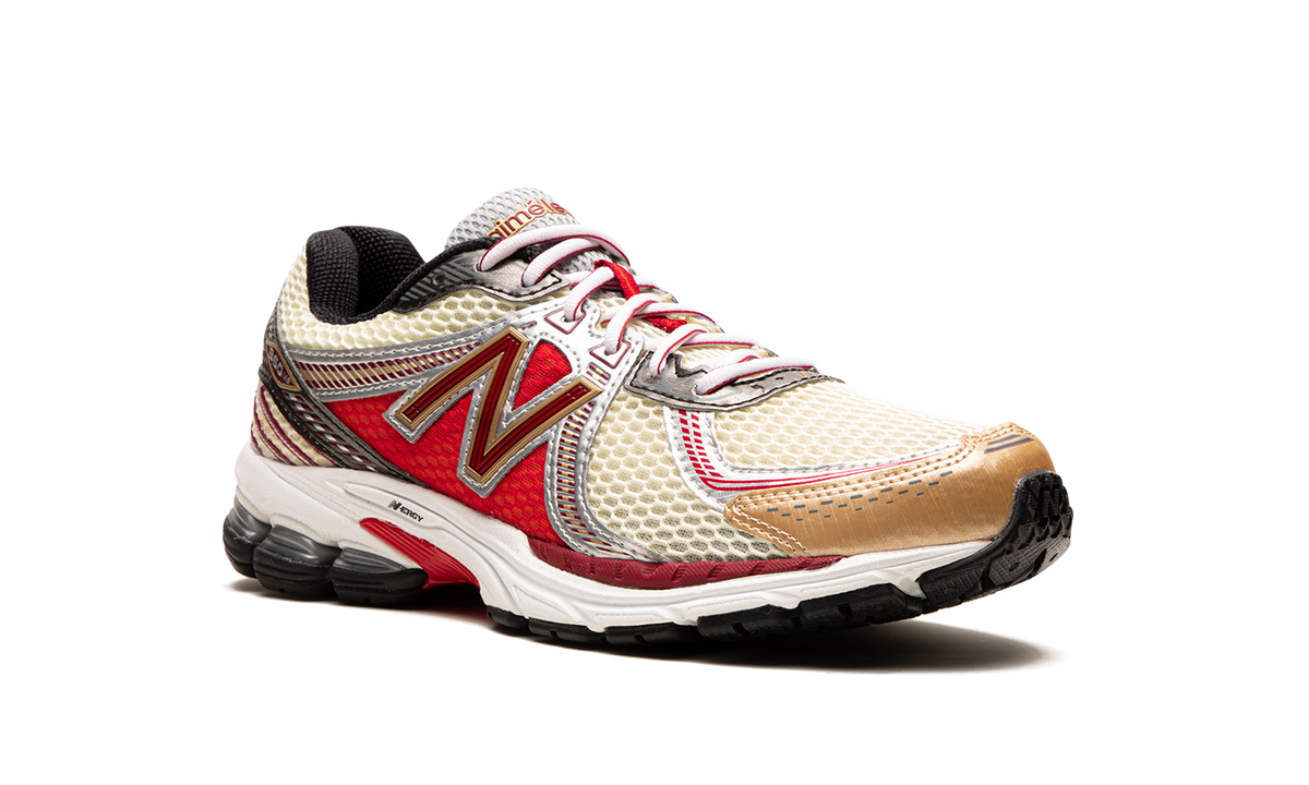 Overkicks - New Balance 860v2 Aime Leon Dore Red (ML860AD2) - detalle lateral interior