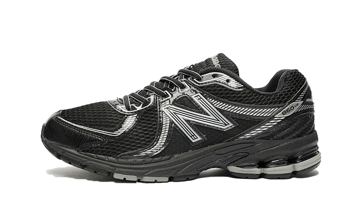 Overkicks - New Balance 860v2 Black Silver (ML860XC) - vista lateral