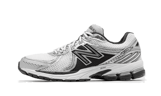 Overkicks - New Balance 860v2 Black White Silver (ML860XD) - vista lateral