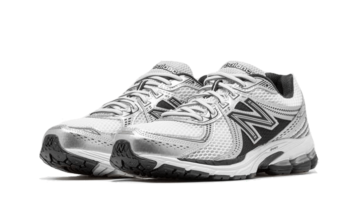 Overkicks - New Balance 860v2 Black White Silver (ML860XD) - vista trasera