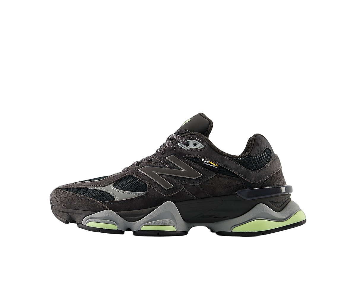 Overkicks - New Balance 9060 Black Cement Dry Lime (U90602P8) - vista lateral