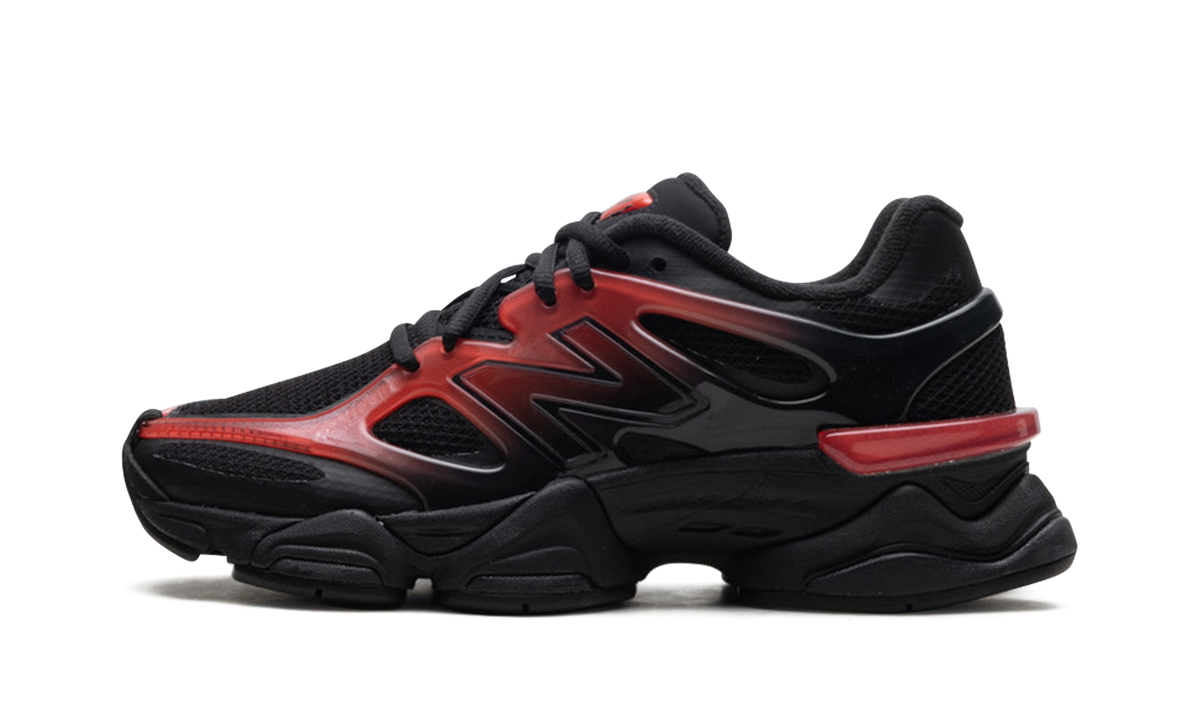 Overkicks - New Balance 9060 Black Red Gradient (U9060IDZ) - vista lateral