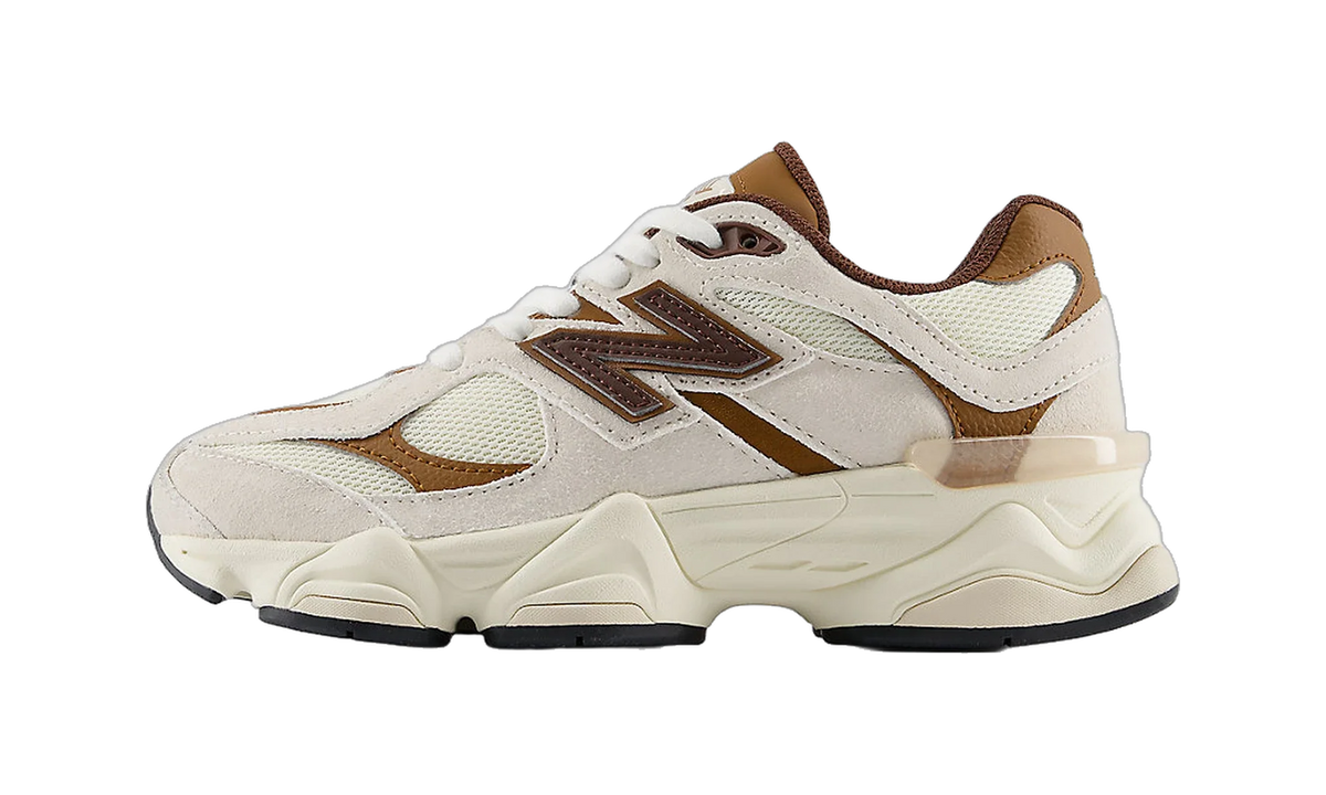 Overkicks - New Balance 9060 Breakfast Tea Angora (GS) (G90609SI) - vista lateral
