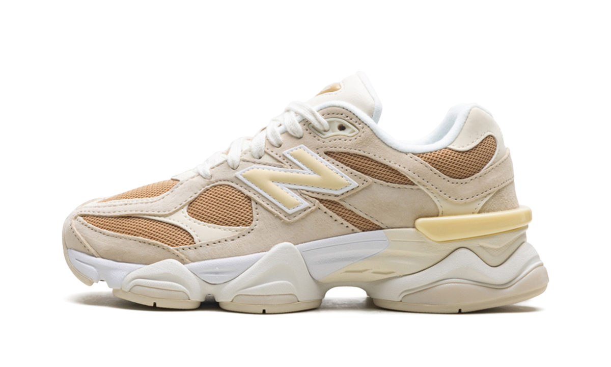 Overkicks - New Balance 9060 Brown Ivory White (U9060FW) - vista lateral