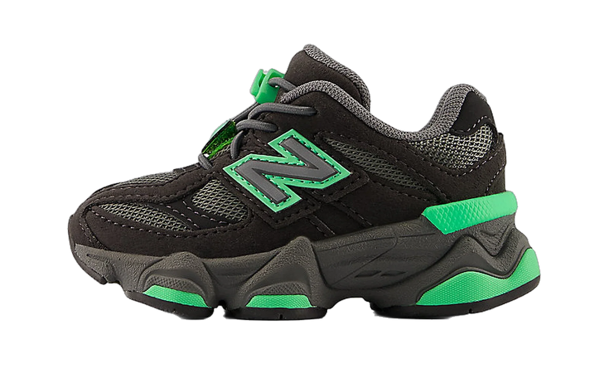 Overkicks - New Balance 9060 Bungee Castlerock Lime Leaf (TD) (IV9060JC) - vista lateral
