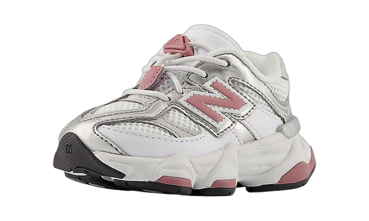 Overkicks - New Balance 9060 Bungee Lace White Rosewood Silver (TD) (I90606HV) - imagen 2