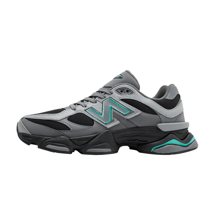 Overkicks - New Balance 9060 JD Exclusive Grey Black Teal (U9060JBJ) - vista lateral