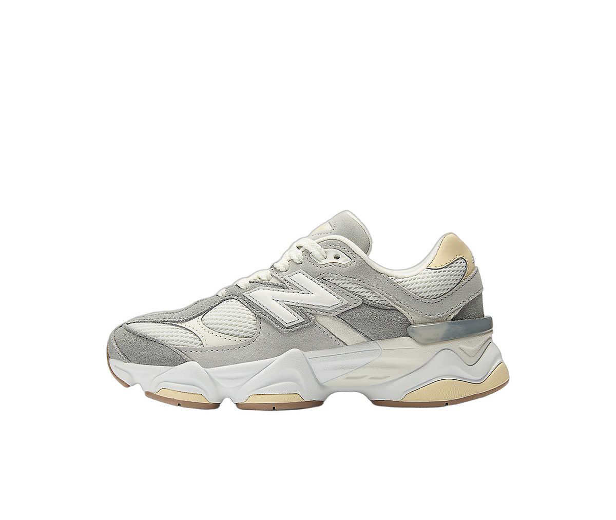 Overkicks - New Balance 9060 Lace Sea Salt Raincloud (GS) (GC9060AB) - vista lateral