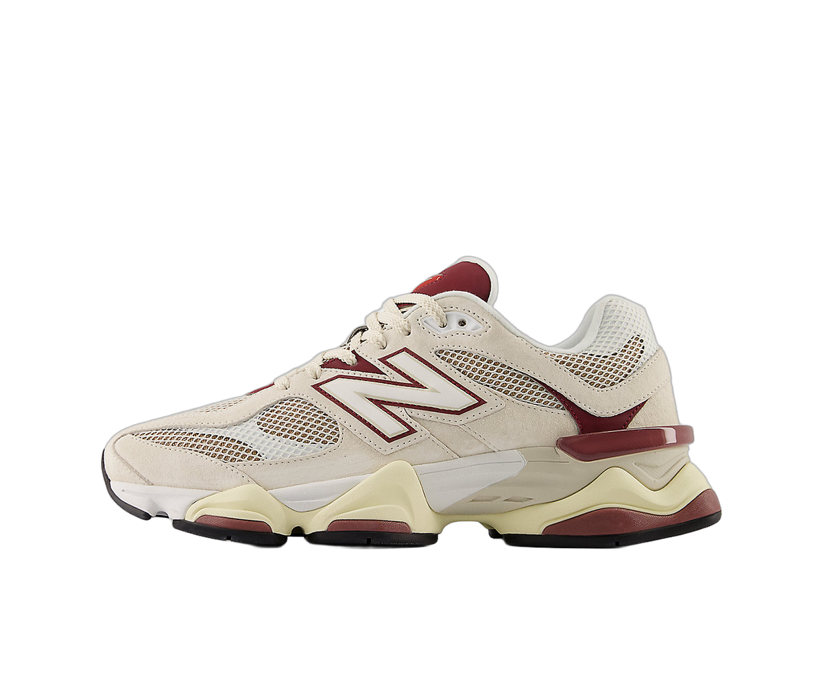 Overkicks - New Balance 9060 Linen Burgundy (U9060PSD) - vista lateral