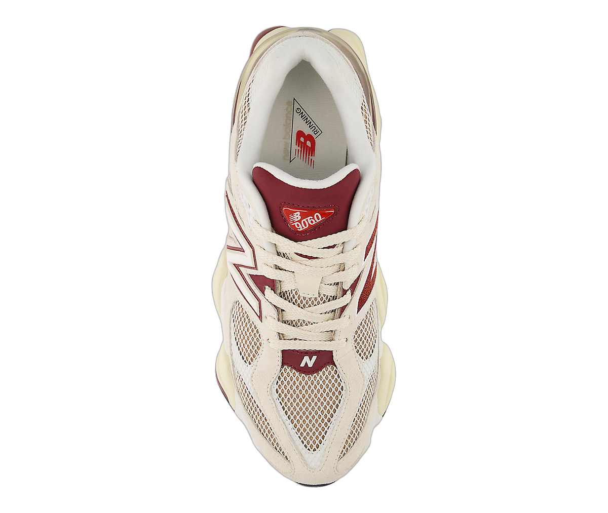 Overkicks - New Balance 9060 Linen Burgundy (U9060PSD) - par completo