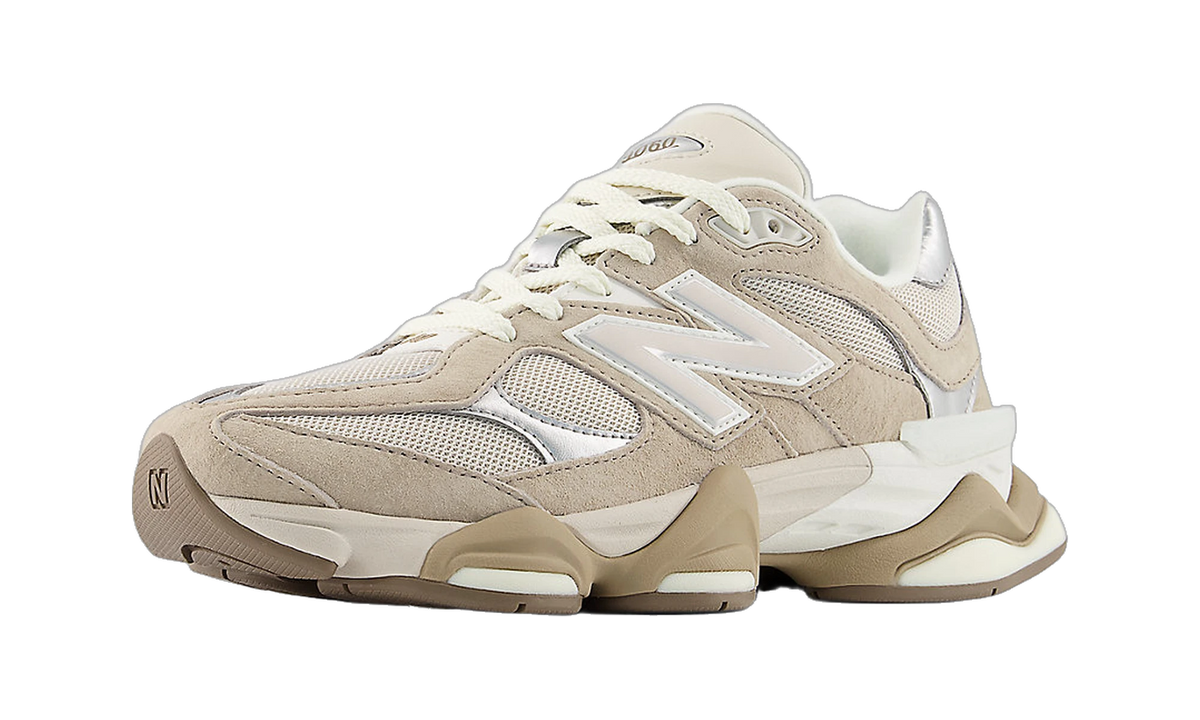 Overkicks - New Balance 9060 Moonbeam Silver Metallic Driftwood (U9060ERM) - vista trasera