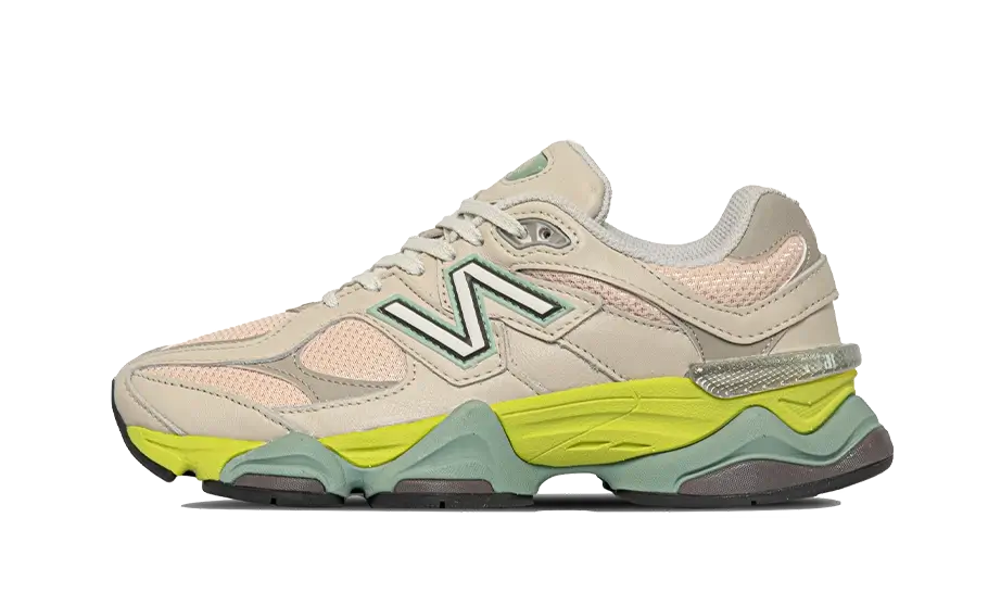 Overkicks - New Balance 9060 Moonbeam Vintage Rose Lime (U9060GCB) - vista lateral
