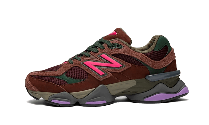 Overkicks - New Balance 9060 Rich Oak Burgundy (U9060BUR) - vista lateral