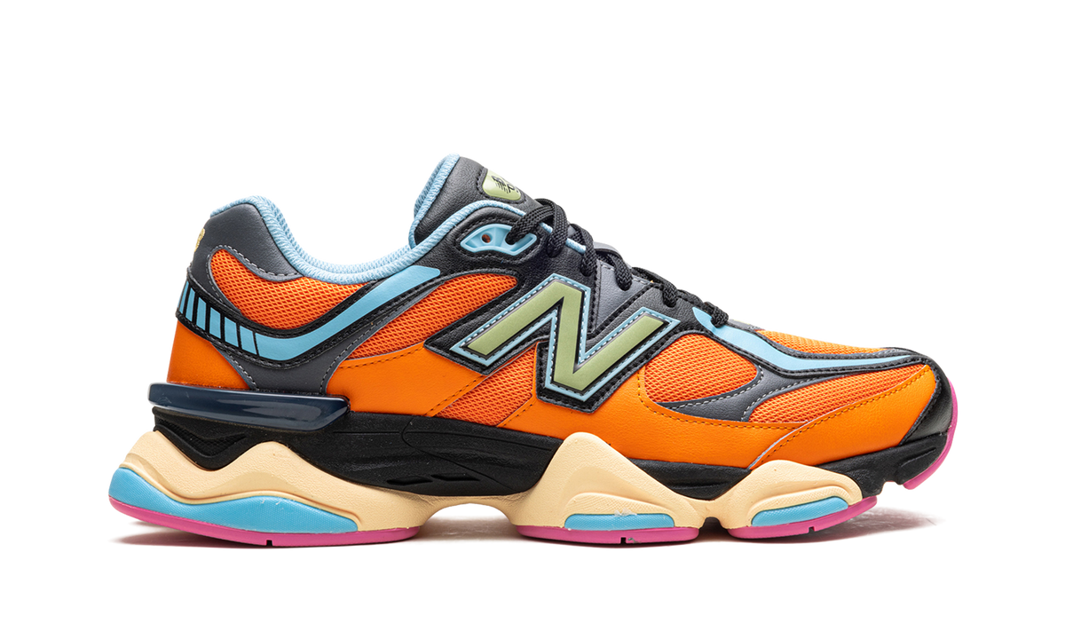 Overkicks - New Balance 9060 Sun Glow Team Sky Blue (U9060OGB) - detalle talón