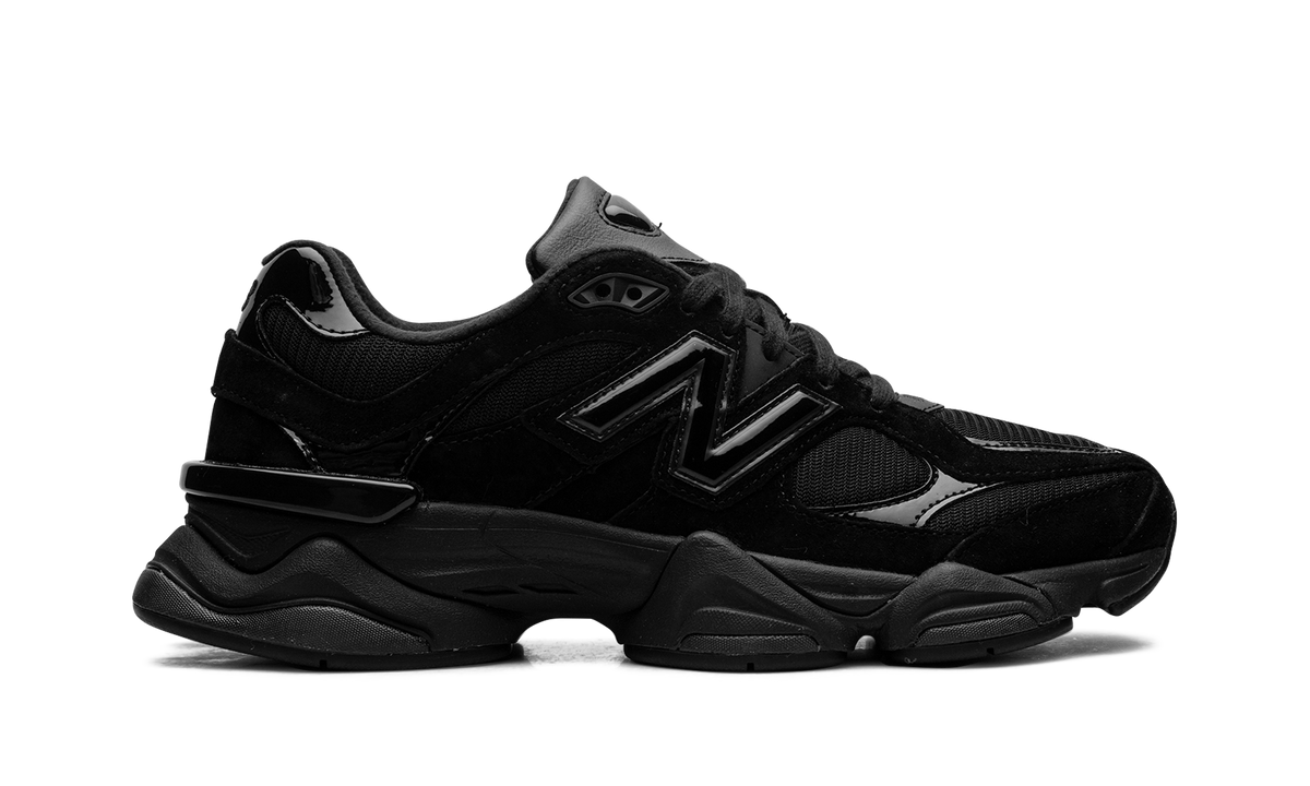 Overkicks - New Balance 9060 Triple Black Patent (U9060ZBO) - vista superior